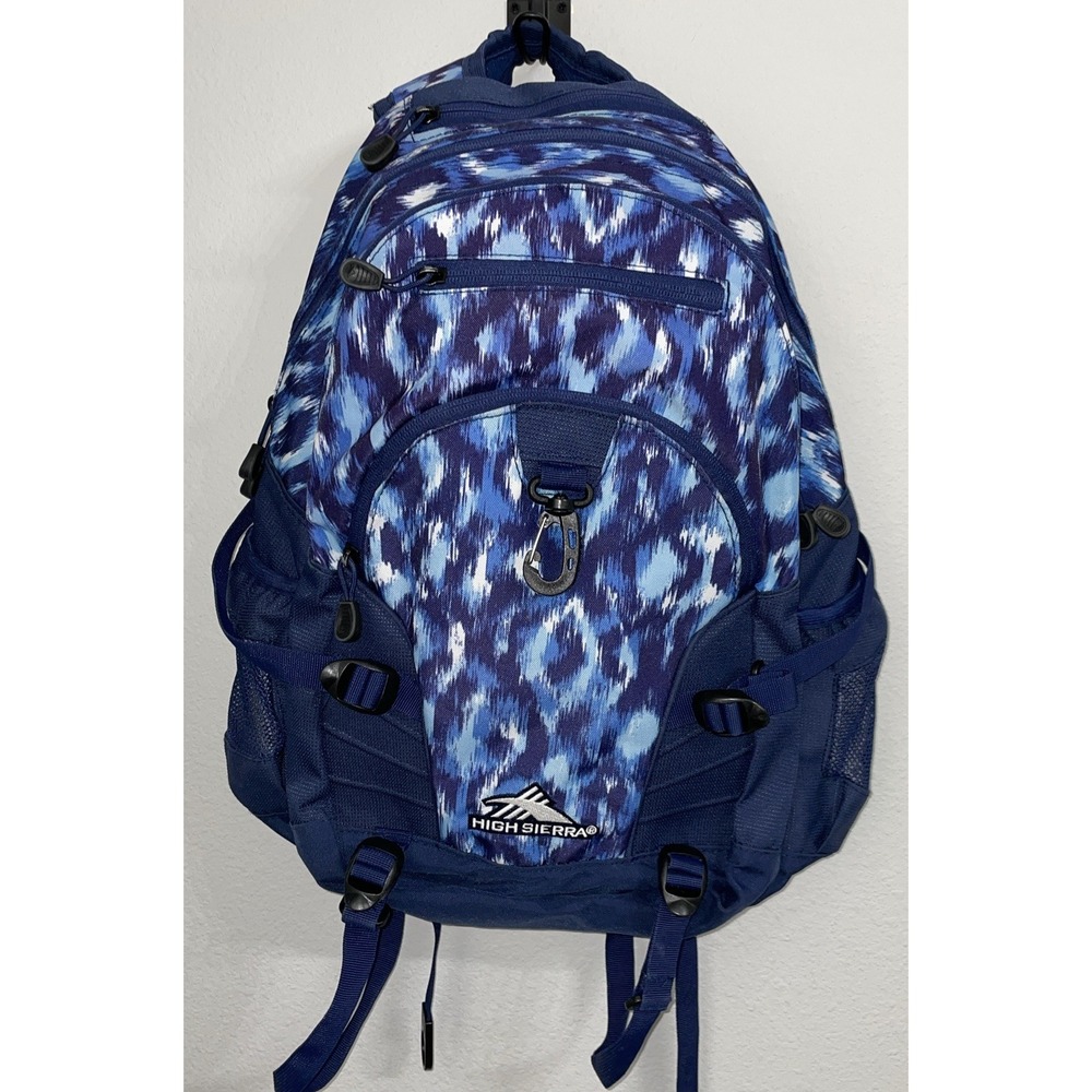 High Sierra Backpack Suspension Strap System Blue School Camping Hiking